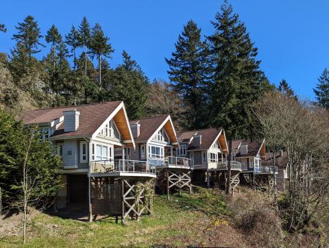 Cottage property is on Otter Bay near the Ferry Terminal