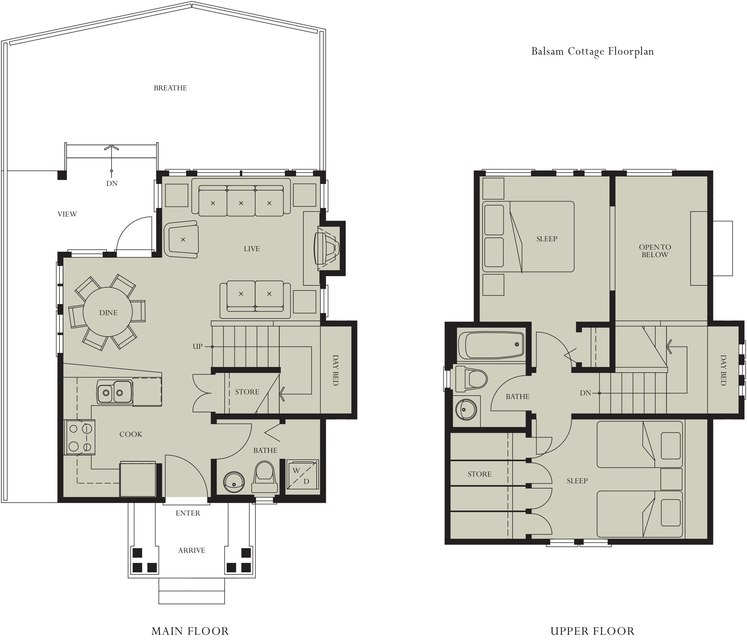 Balsam Cottage Floorplan